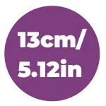 13cm/5.12in