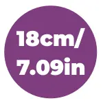 18cm/7.09in