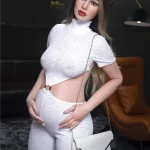 Pearl 158cm(5ft2) E-cup Pregnant Silicone Sex Doll - Irontech Doll®