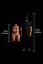 80cm(2ft7) K-cup BBW Full Silicone Sex Doll Torso Adult Toys-CLM® - Image 7